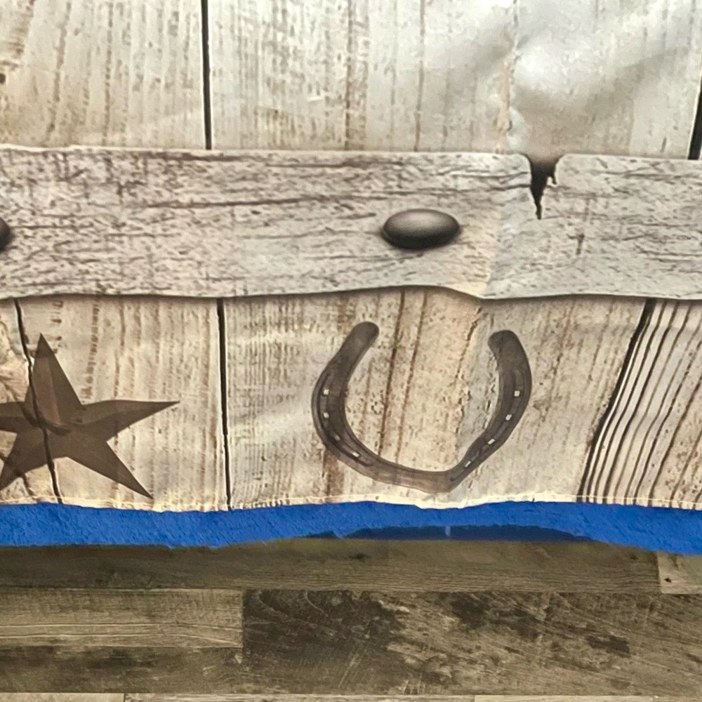Rustic Horseshoe Shower Curtain - Picture 7 of 7